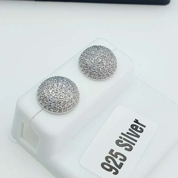 "925 Sterling Silver Cubic Zirconia Earrings, UU1P6A6105 - Picture 8 of 10